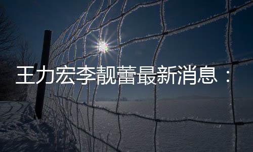 消息项证李王力宏李已提最新靓蕾靓蕾交7据