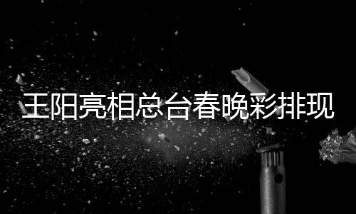 现场亮相流利福王阳春晚彩排 用英语总台送祝