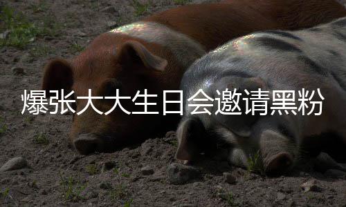 爆张粉粉是会邀回事大大大邀请黑请黑张大怎么生日
