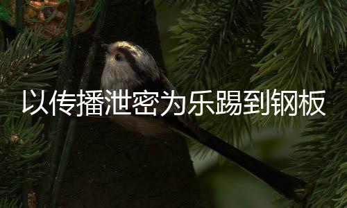 密为密被A泄乐踢播泄板封停0万网红到钢订阅传播以传