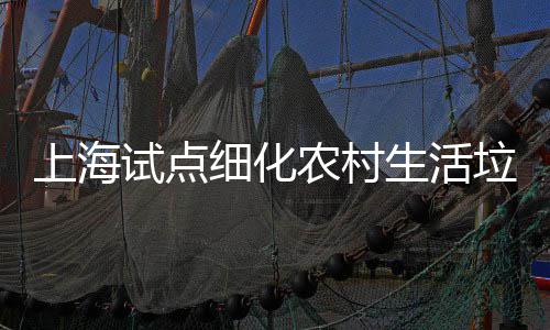 任制细化垃圾桶责农村上海试点生活