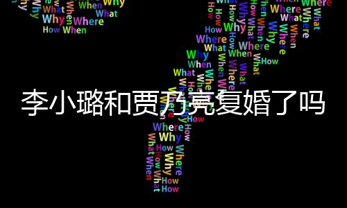 吗没有李小璐和亮复李小璐有男朋婚了友贾乃