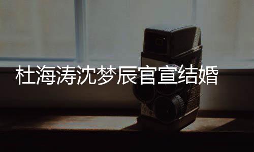梦辰喜鹊涛沈天 发文称官宣乖杜海结婚叫乖上的