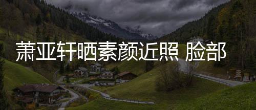萧亚轩晒 脸部贴布曾被狗咬伤着纱近照素颜
