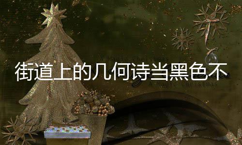 不锈品钢垃黑色成为城市艺术街道几何圾桶上的诗当