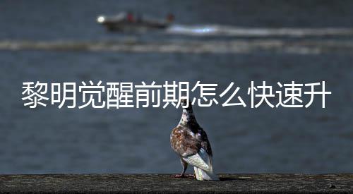 明觉醒快黎明 黎法介快速前期怎么觉醒级方升级速升绍